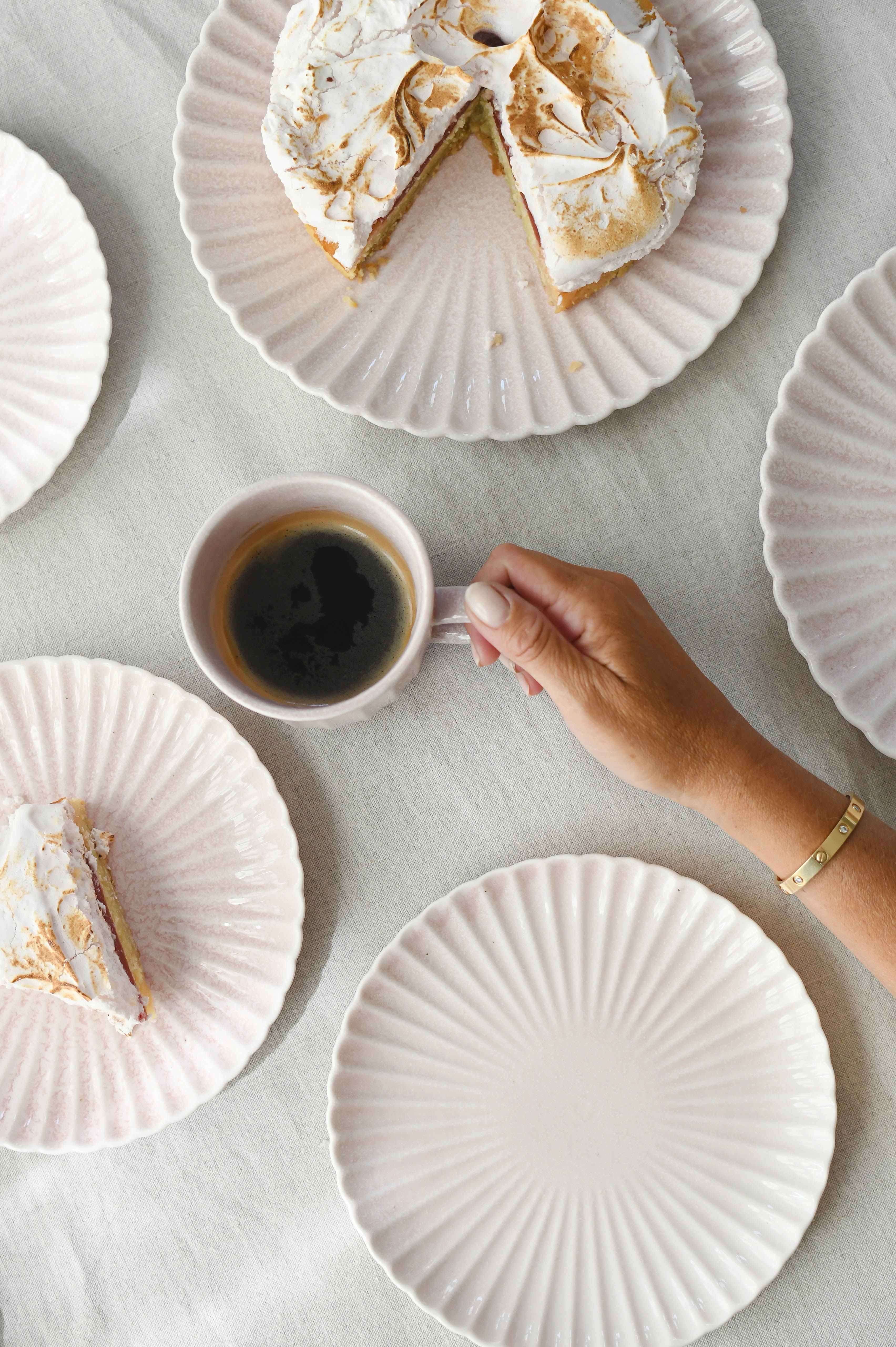 Clam middagstallerken, Pink - Ø26 cm.